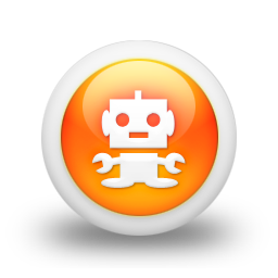 105400-3d-glossy-orange-orb-icon-business-robot