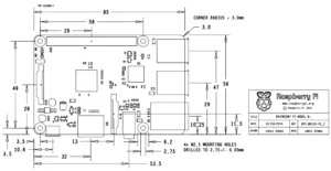 Mechanical Specs of Raspberry Pi Model B+