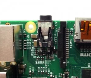 Raspberry Pi Model B+ Audio-Video Socket